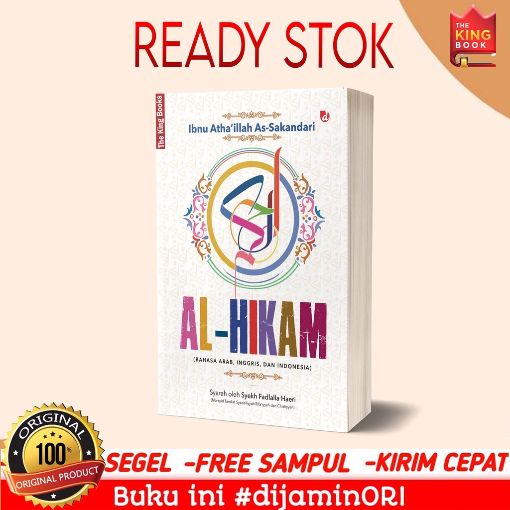 Buku Al Hikam Bahasa Arab, Inggris, dan Indonesia - DIVA Press terjemahan al-hikam 3 bahasa alhikam