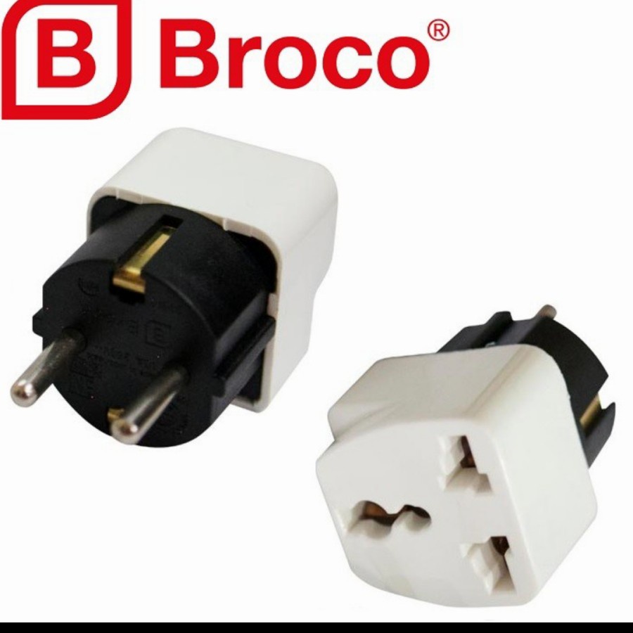 OVER STEKER BROCO 13910 ADAPTOR KAKI 3 KE 2 TRAVEL ADAPTER UNIVERSAL