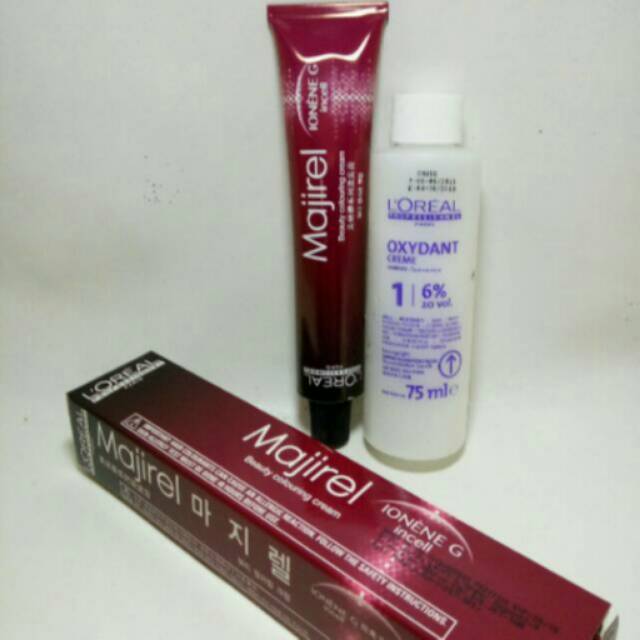 Cat rambut loreal majirel ash blond