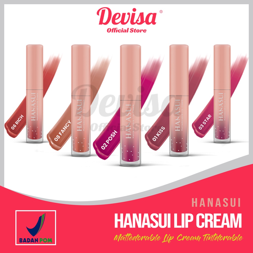 Jual HANASUI BOBA Mattedorable Lip Cream Tintdorable Lip Tint Lip