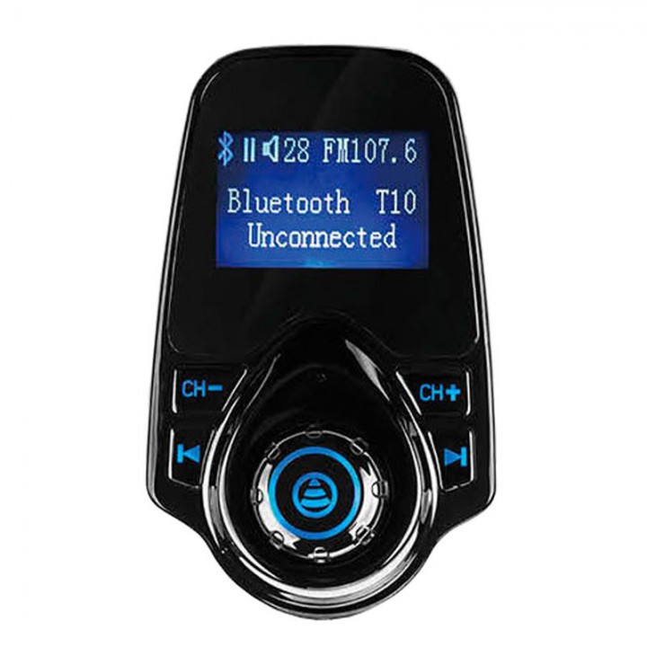 T10 Wireess In-Car Bluetooth Car MP3 FM Transmitter Handsfree Call USB Car Charger