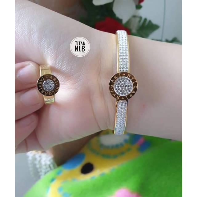 SET GELANG DAN CINCIN TITANIUM