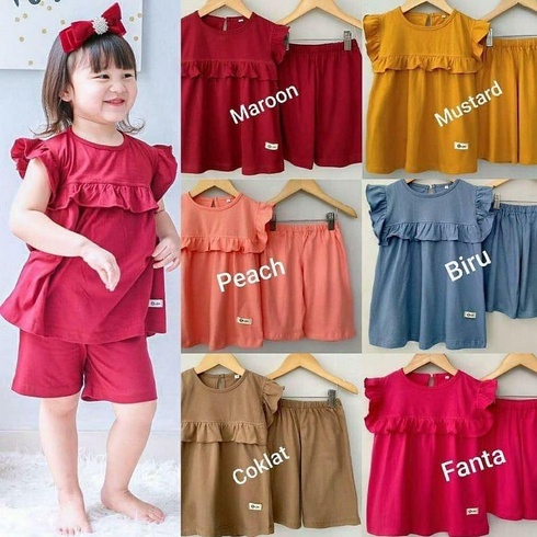 Jeco fashion set anak pom pom