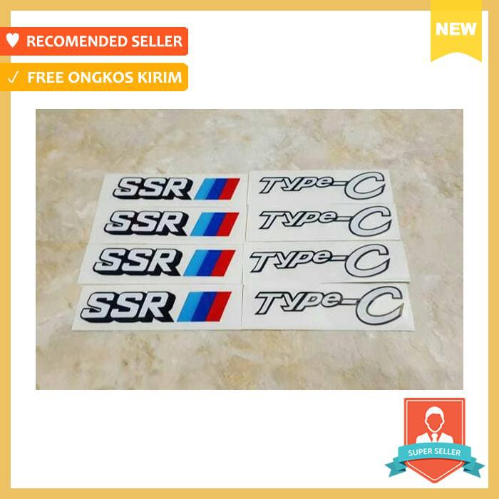 stiker untuk velg mobil ssr type c