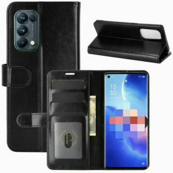 Oppo Reno 5 Flip Cover Case Leather Wallet Sarung Oppo Reno 5
