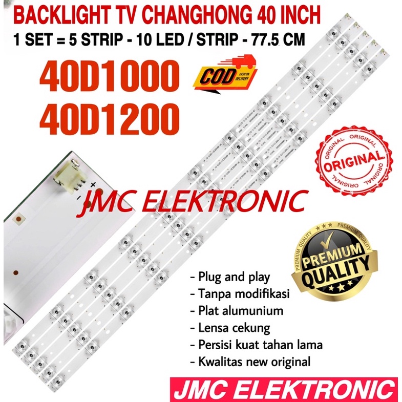 BACKLIGHT TV CHANGHONG LED 40D1000i LED 40D1000 LED-40D1000i LED 40D1200i LED-40D1200i LED 40D1200 40D1200 40IN 40 INC 10K
