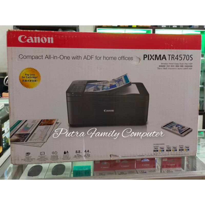 Printer Canon PIXMA TR4570S TR 4570S (Print, Scan,Copy,Fax, Wifi)