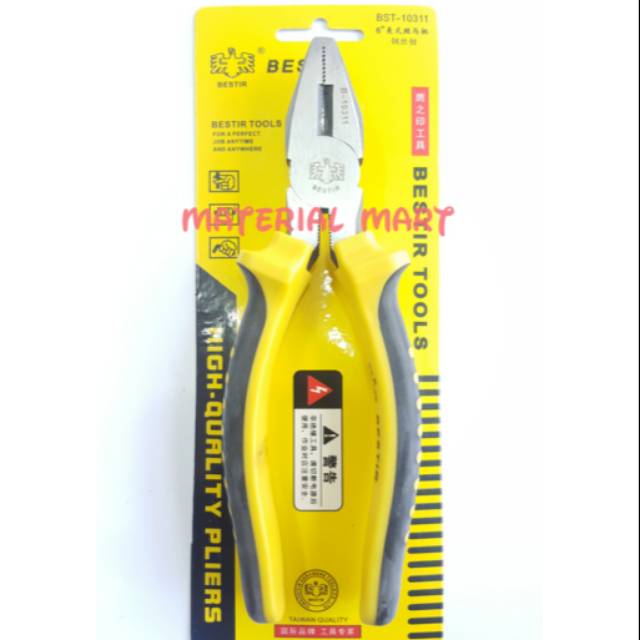 Tang Kombinasi 6&quot; Inch Bestir | Taiwan Combination Pliers 10311 | MATERIAL MART