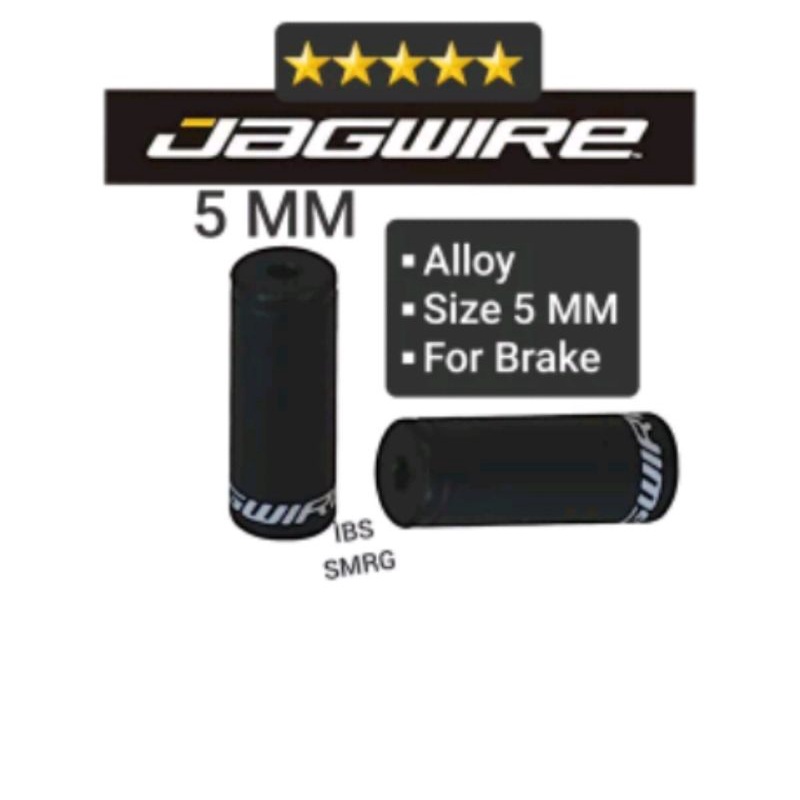 Housing End Cap Cable Brake Jagwire 5 mm Alloy . Open Caps Kondom Cup Kabel Rem Stoper 5mm Alumunium