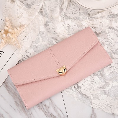 Dompet Panjang Wanita Cute Wallet Multi-card Mobile Phone / New Wallet Women's Long Fox Korean