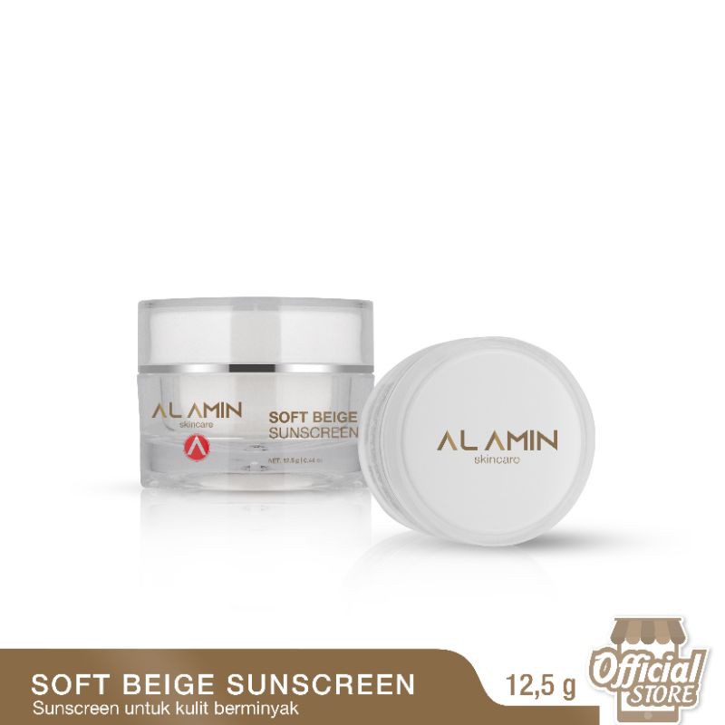 Alamin Soft Beige Sunscreen  | Glowing Sunscreen/SPF30/Tabir Surya/Beige  |