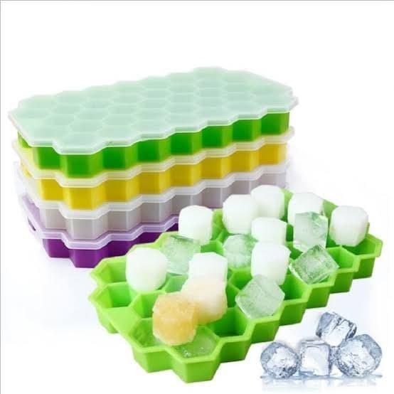 Cetakan Es Batu Silikon Honey Combs Jelly Coklat Ice Cube Tray On