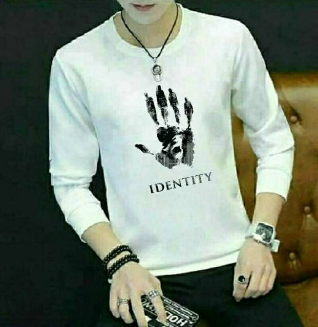 Baju kaos Identity Lengan panjang