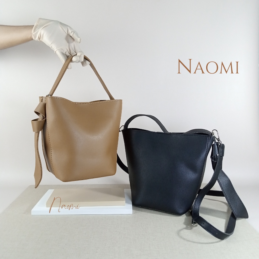 NAOMI - Theodora Sling Bag Import -  Tas Branded - Fashion Bag Wanita Black - Shoulder Bag - Sling Bag Premium Fashion - Tas Wanita - Tas Naomi - Naomi Bag