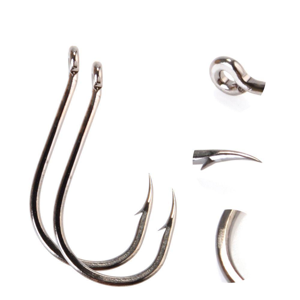 Lanfy Carp Eyed Fishing Hook Lingkaran Lure Hooks Fish Hook Barbed Hooks Aksesoris Pancing Single Jig Curve Shank Hooks