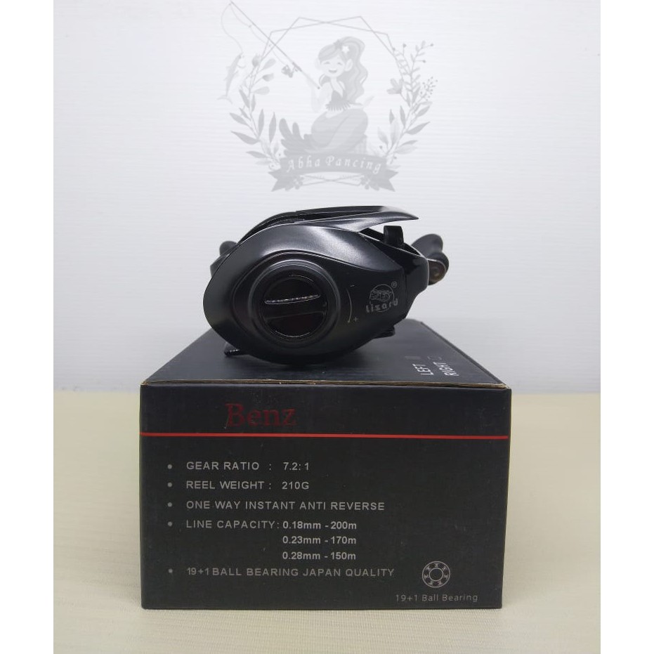 Reel BC Lizard Benz 100 19+1 BB Max Drag 6kg Ril Bait Casting Original