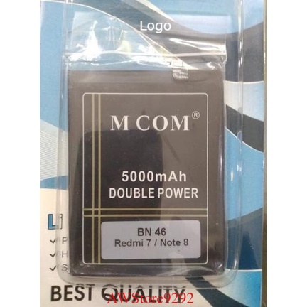 Mcom Battery Batere Batre Baterai Double Power Mcom Xiaomi Redmi 7 Redmi Note 8 BN46 BN-46