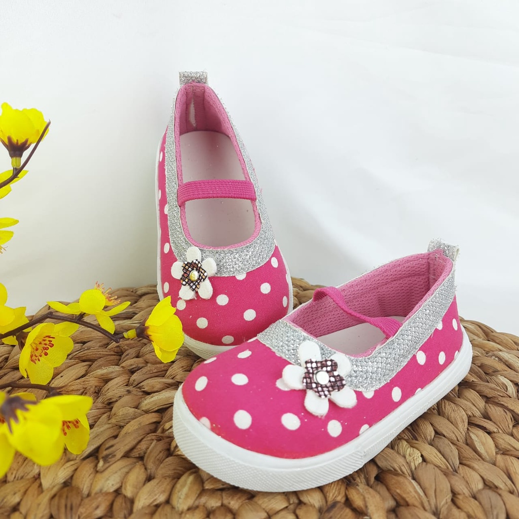 mandirishoesstore-SEPATU ANAK 1-3 TAHUN POLKADOT BUNGA FAY17