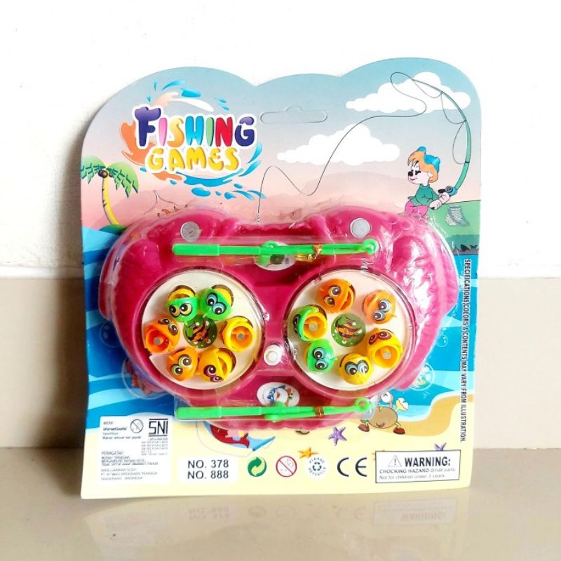 Mainan Pancing Magnet Putar Fishing Game Anak Laki Perempuan Pancingan Murah