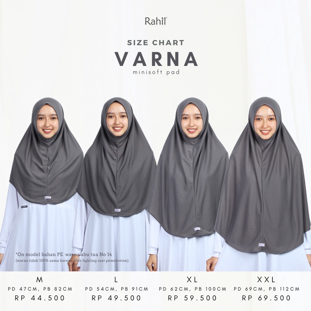 Jilbab Instan Kaos/ Hijab Instant syari/ Varna Mini Soft Pad PE-8