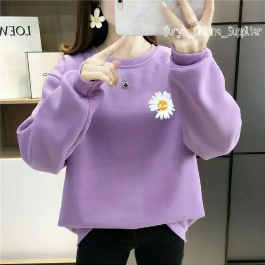 FenishaStore Sweater Basic Wanita SUNNZUKKA Size M-L-XL-XXL Bisa Bayar ditempat COD