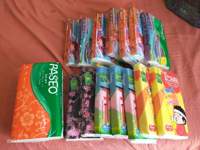 Tissue Paseo Smart 250 Sheets 2 Ply Tisu Murah Tisu Kering