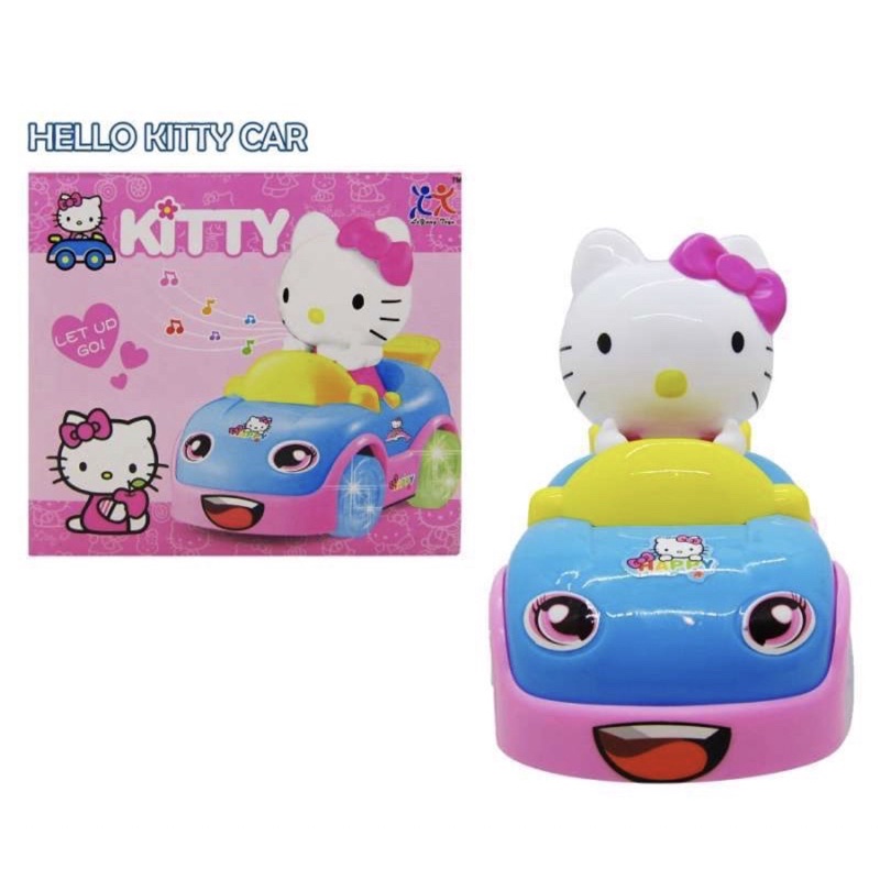 Mainan Mobil Mobilan Hello Kitty Di lengkapi Musik dan Lampu - hello kitty Car