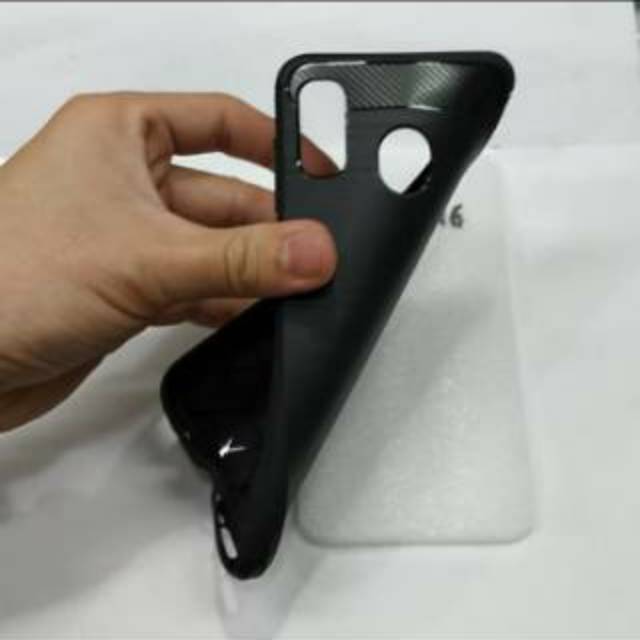 karet SAMSUNG A30 softcase ipaky SAMSUNG A30 silikon karet hitam