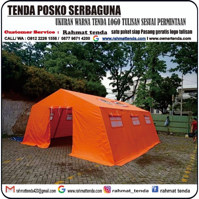 Tenda Posko BPBD-BNPB Pmi Tenda Darurat Barak Dinas Uk 6M x 8M x 320M