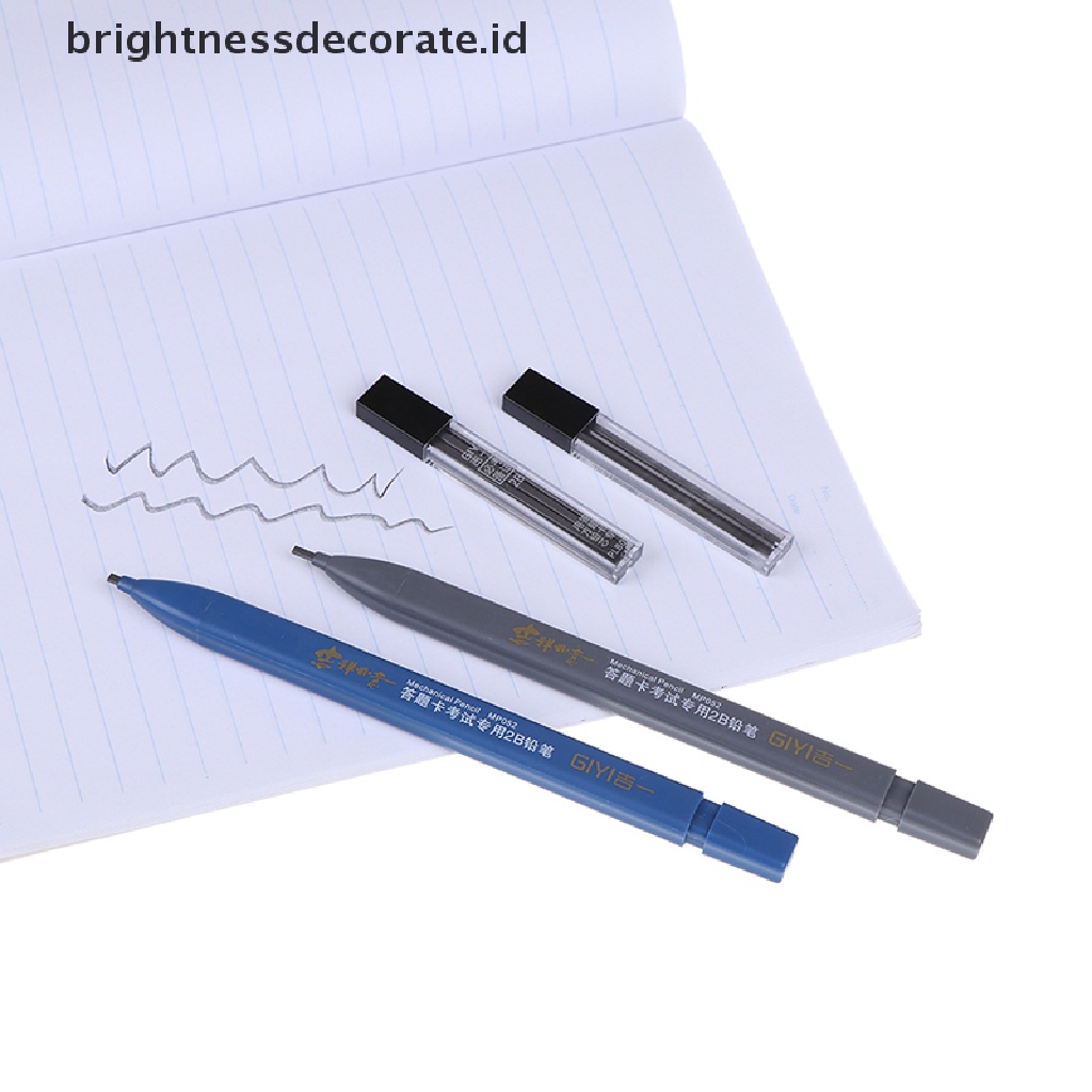 2b Set Pensil Mekanikal Dengan 6 Warna Untuk Pelajar