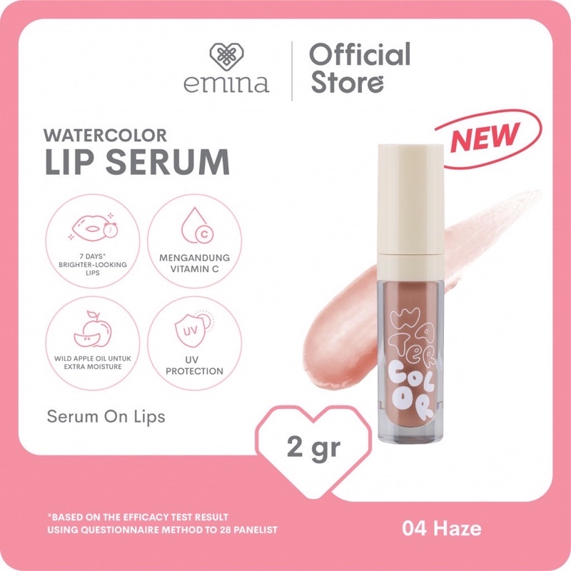 EMINA Watercolor Lip Serum Indonesia / Lipstick Facial Wash Face Scrub Micellar Essence Toner Day Night Eye Cream Sunscreen Sheet Sleeping Clay Mask Masker Moisturizing Tint Ink Matte Gloss Balm / Bright Stuff Acne Colorfit Sun Protection Battle Spf Paket