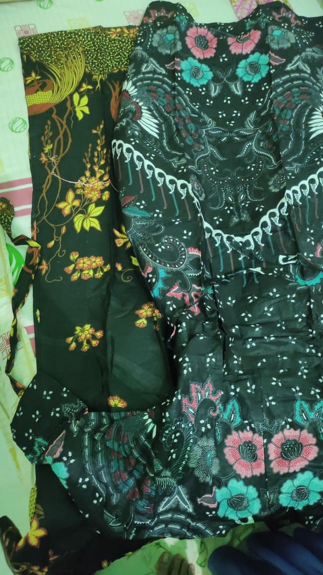 Ms Gamis Batik Srieedari Maxi Bumil/busui Katun Sogan Size Jumbo Ld.120