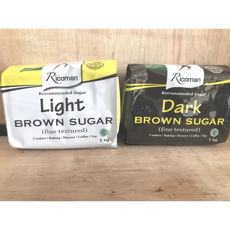 

RICOMAN LIGHT DAN RICHOMAN DARK BROWN SUGAR 1Kg