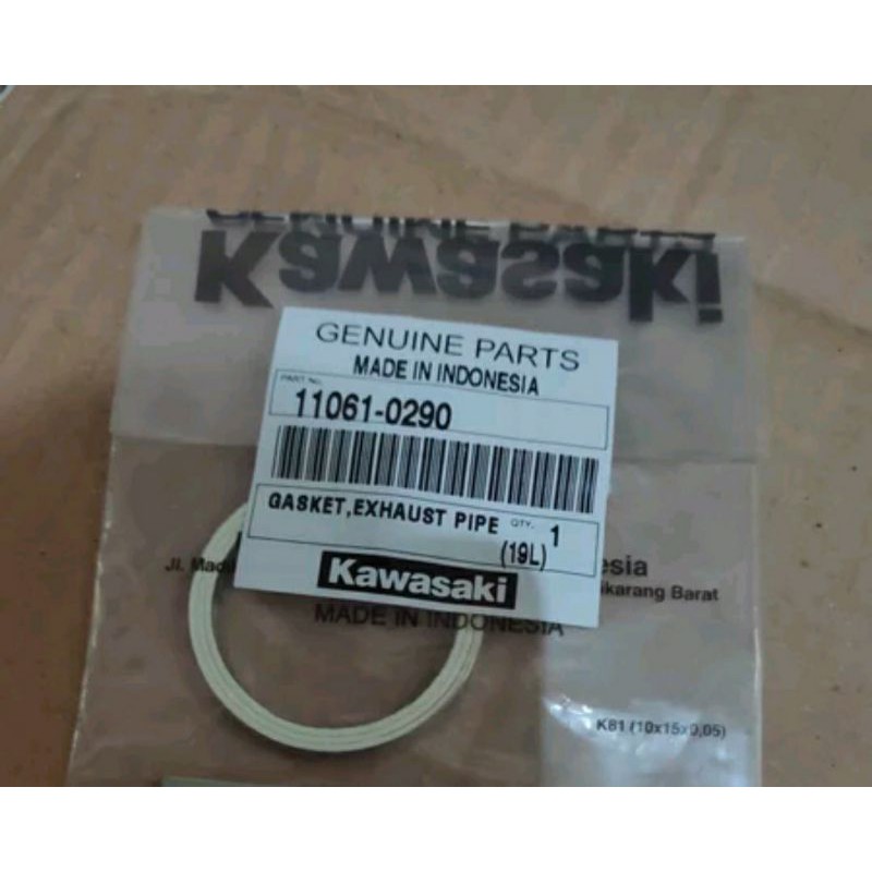gasket perpak paking knalpot ninja r rr orginal