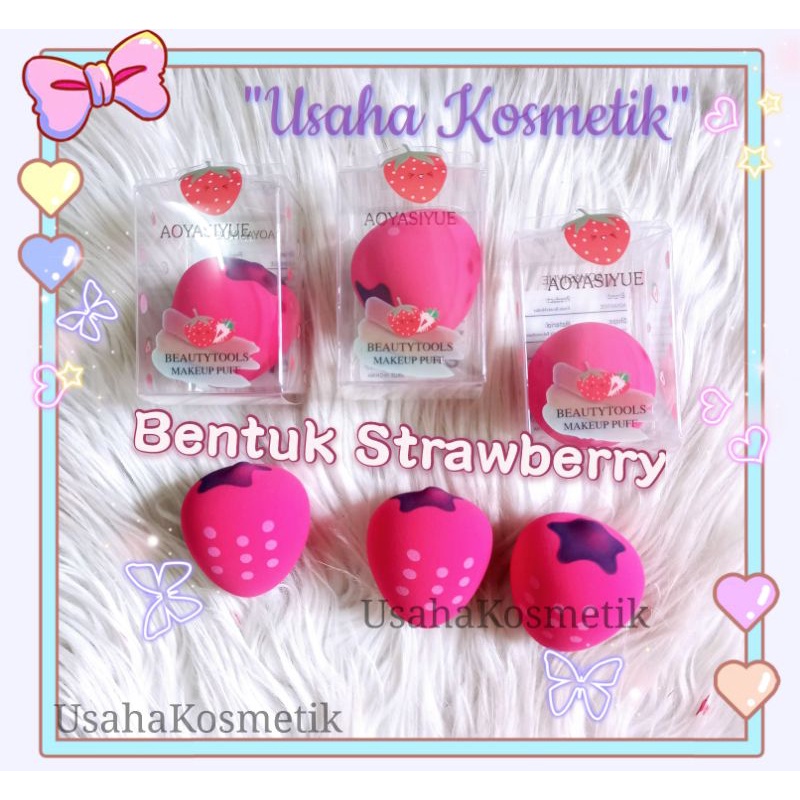 ECER!! BEAUTY BLENDER SOFT/MAKEUP SPONGE BENTUK BUAH SPON BENTUK BUAH