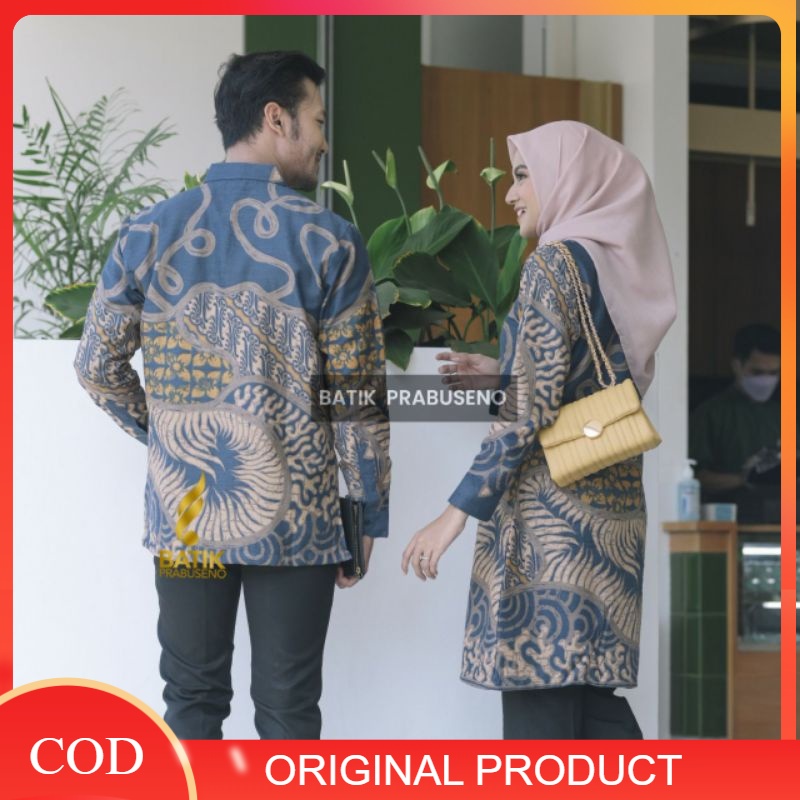 Batik Prabuseno Couple Terbaru 2022 Motif Sembadra Bisa COD Sarimbit Keluarga Pasangan Kembaran Nika