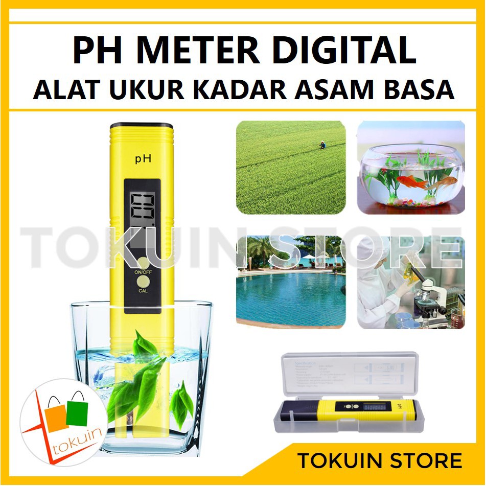 PH Meter Tester Digital Alat Ukur Asam Basa PH Air Hidroponik Cairan