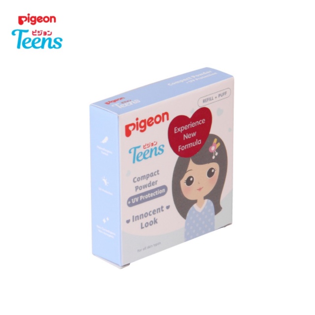 PIGEON Teens Refill Compact Powder + UV Protection 14Gr / Refill Bedak Padat Remaja