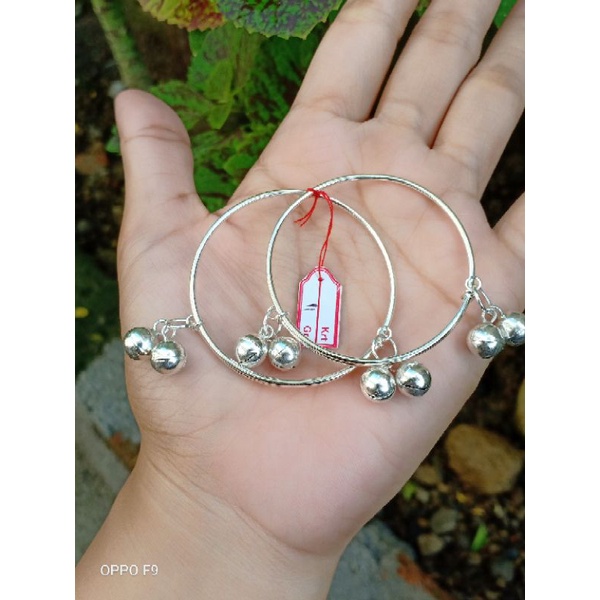 gelang kaki bayi perak asli 925