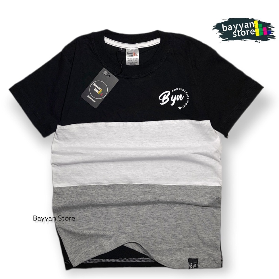 Bayyan Kaos Distro Anak Laki Laki Usia 1-12 Tahun Bahan Cotton 30s Soft