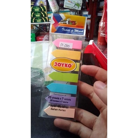 

pembatas buku joyko 7 warna index & mark