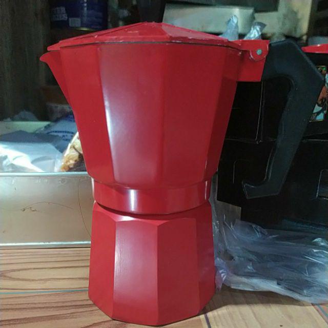 Espresso Coffee Maker Moka Pot Teko Stovetop Filter 300ml 6 Cups - Mx001