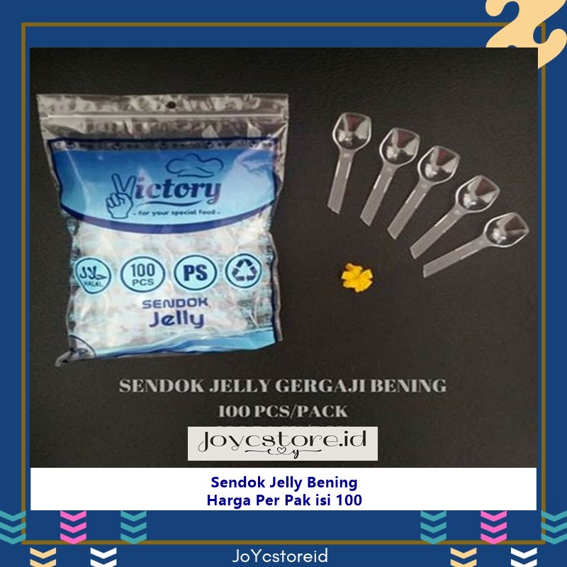 Sendok Jelly Bening isi 100 / Sendok Jelly / Sendok Bening