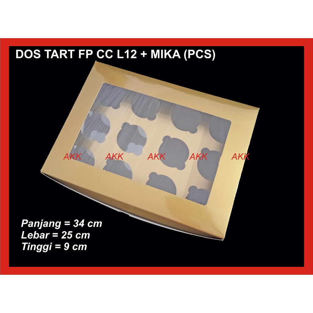 

Dos Tart Fp Cc L12 + Mika Untuk Cupcake Lubang 12