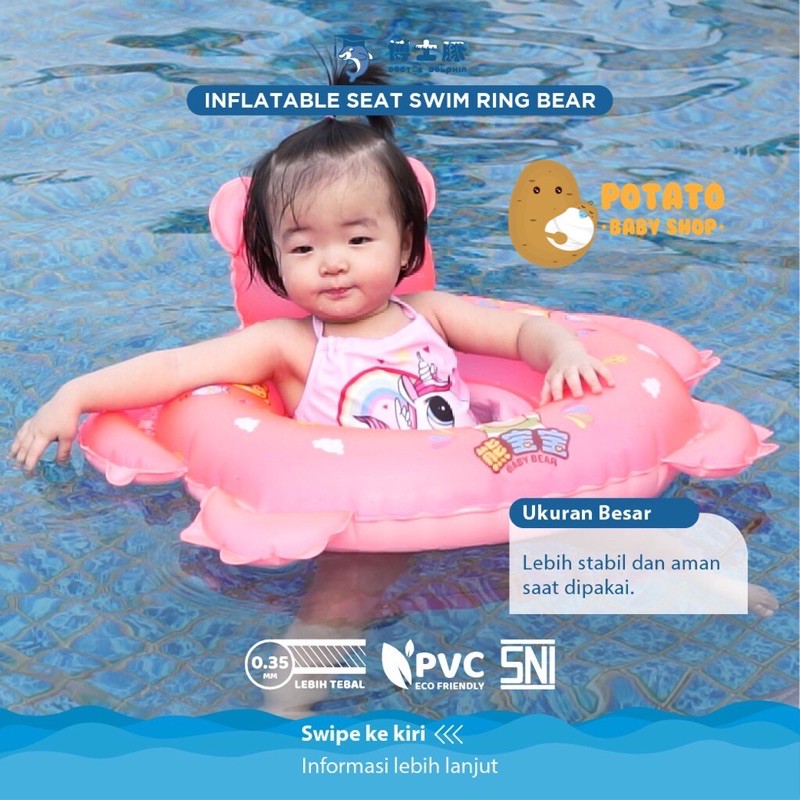 Doctor Dolphin Inflatable Seat Swim Ring - Pelampung Duduk Bayi