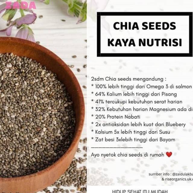 

CHIA SEEDS pouch 100gr/500gr/ 1kg