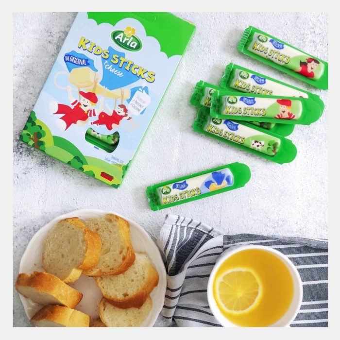 

Keju- Keju Stik, Arla Kid Stick Isi 6 -Keju.