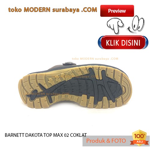 BARNETT DAKOTA TOP MAX 02 COKLAT sandal pria sandal selop