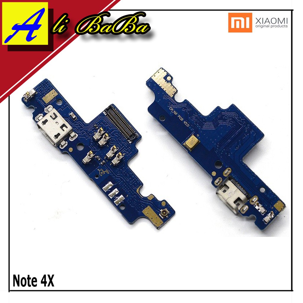 Konektor USB Charger And Mic Handphone Xiaomi Redmi Note 4X Papan Charger Xiaomi Redmi Note 4X Board