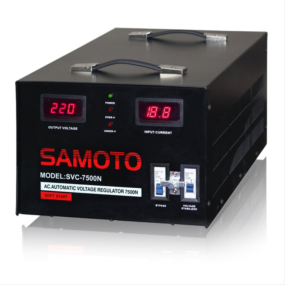 SAMOTO SVC-7500N - 7500 VA Single Phase Stabilizer